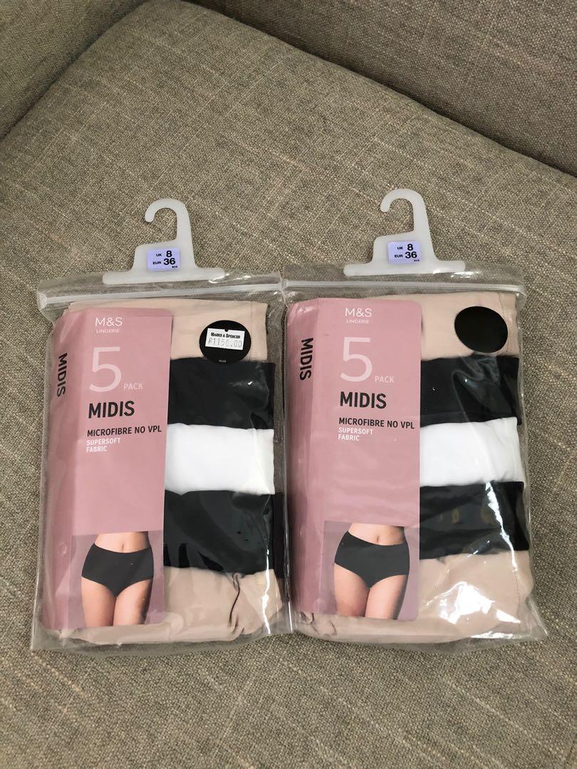 ❤️ M&S 5 PACK SET (MIDIS Underwear Panties) , Women's Fashion, Undergarments  & Loungewear on Carousell