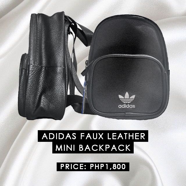 Faux leather mini backpack adidas shop