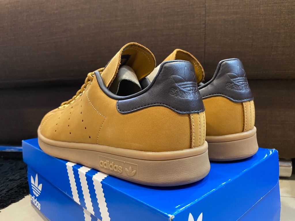 Stan smith premium shop leather brown