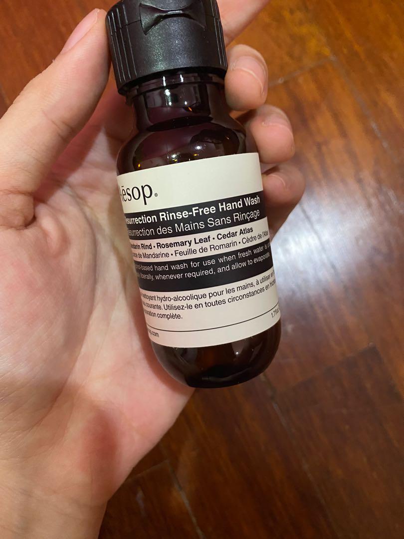 Aesop Resurrection Rinsefree Hand Wash 50ml, Beauty & Personal Care