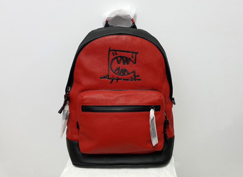 West backpack in signature canvas with rexy by guang yu sales
