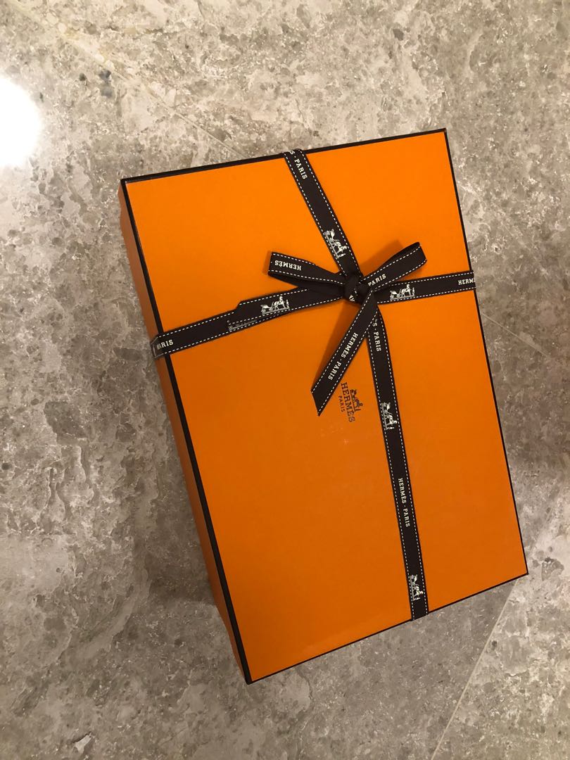 Authentic Hermes shoe box .