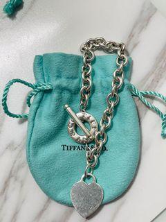 Authentic Tiffany Heart Bracelet and Necklace