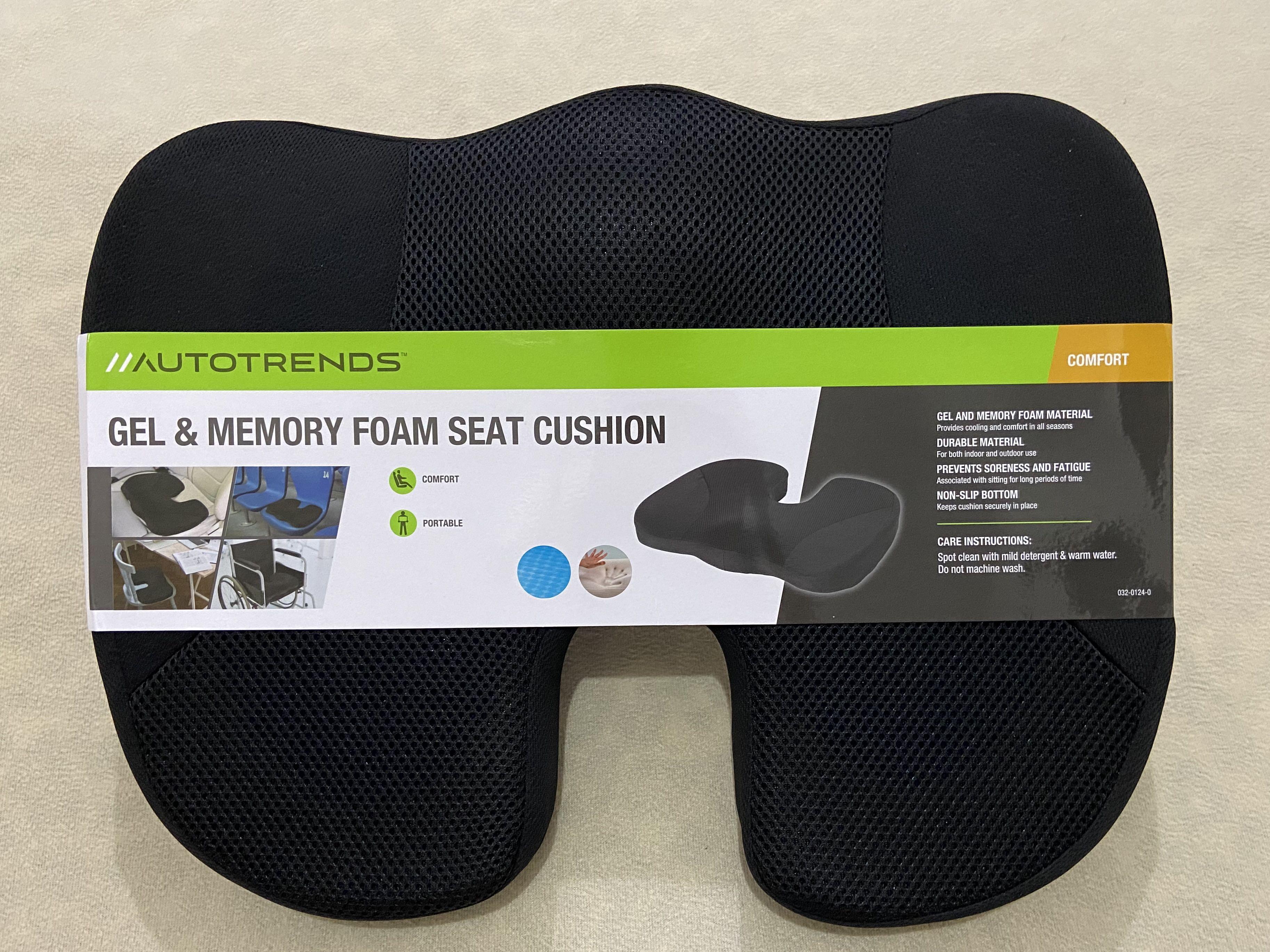 AutoTrends Gel Seat Cushion, Black