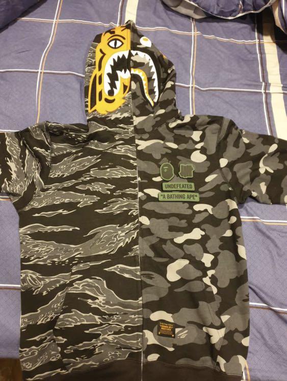 Bape x hotsell undefeated tiger shark