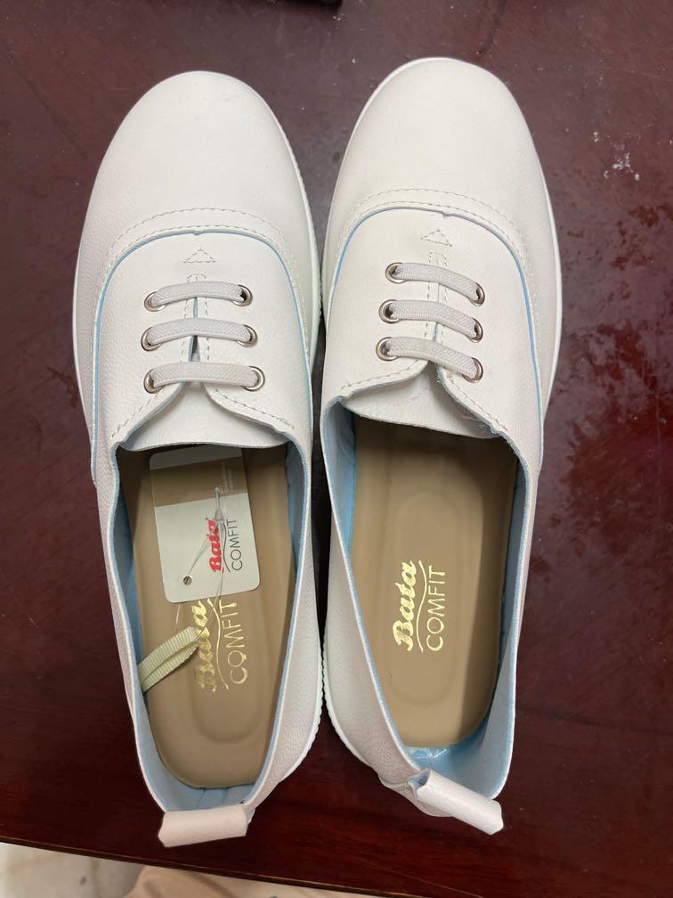 Bata White Shoes sneakers 39 Women s Fashion Footwear Sneakers
