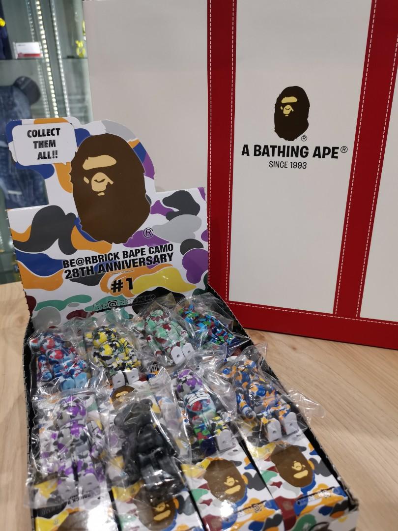 ベアブリック A BATHING APE 28th シークレット 4種類 正規通販サイト