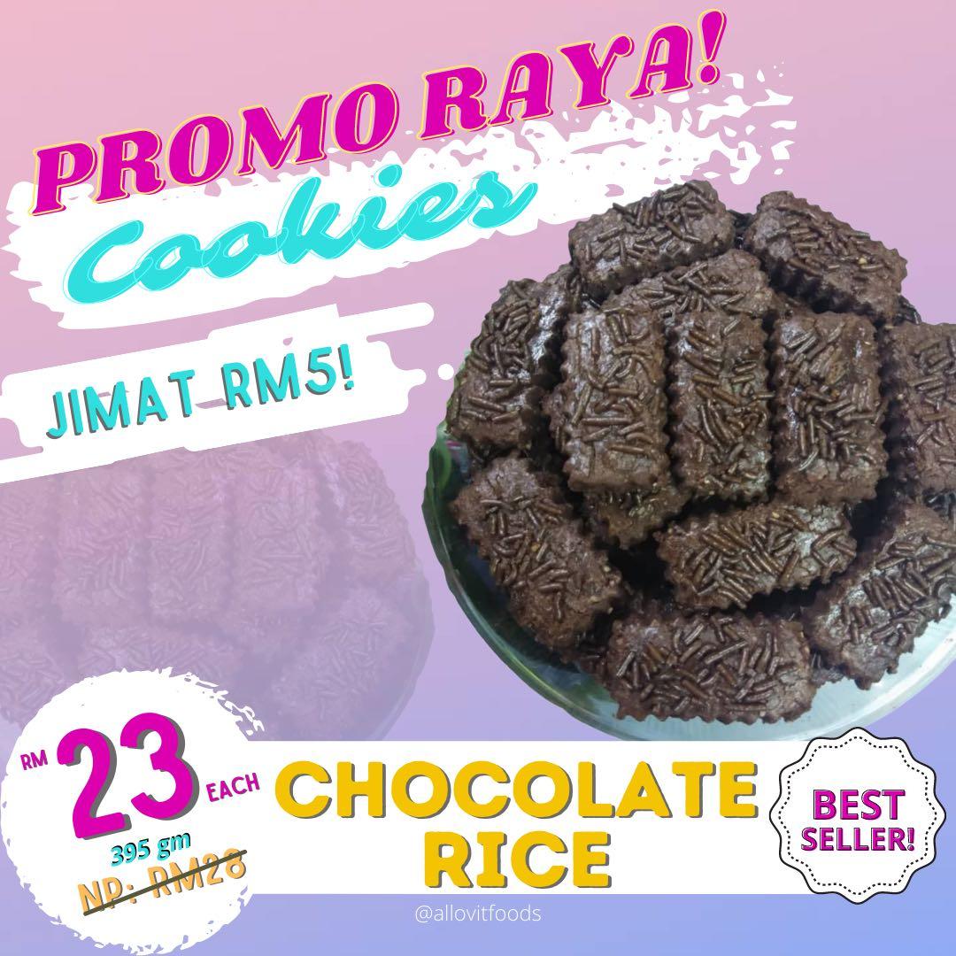 Biskut Chocolate Rice Food Drinks Baked Goods On Carousell