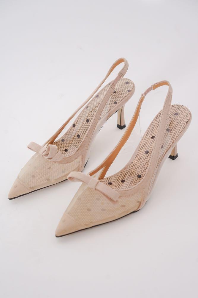 cream slingback heels