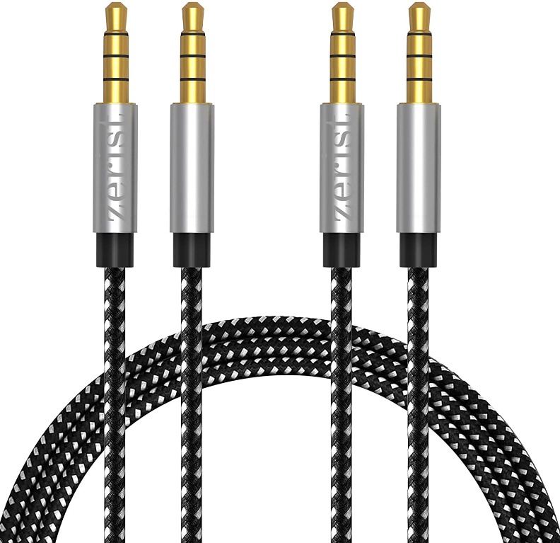 iPod Tablets Android Samsung Smartphones iPad 4FT/1.2M 2 packs Zerist 3.5mm AUX Audio Cable Male to Male Nylon Braided Stereo Jack Cable for iPhone MP3 Players and More-Grey Sound Box,Car iPod Tablets Android Samsung Smartphones iPad 4FT/1.2M 2 packs Zerist 3.5mm AUX Audio Cable Male to Male Nylon Braided Stereo Jack Cable for iPhone MP3 Players and More-Grey Sound Box,Car