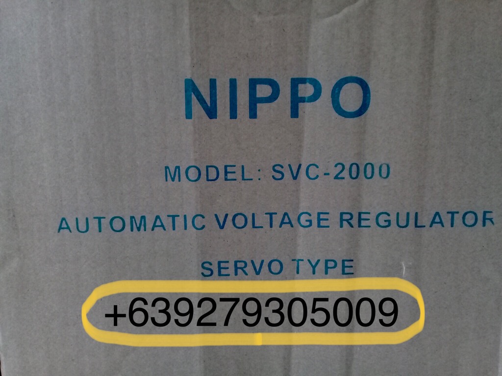 brand new in box Nippo AVR ( automatic voltage regulator ) servo type