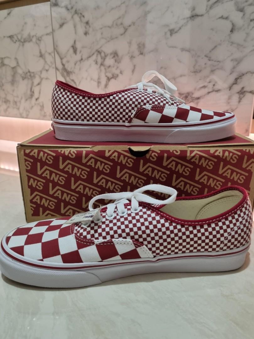 Gingham sales red vans