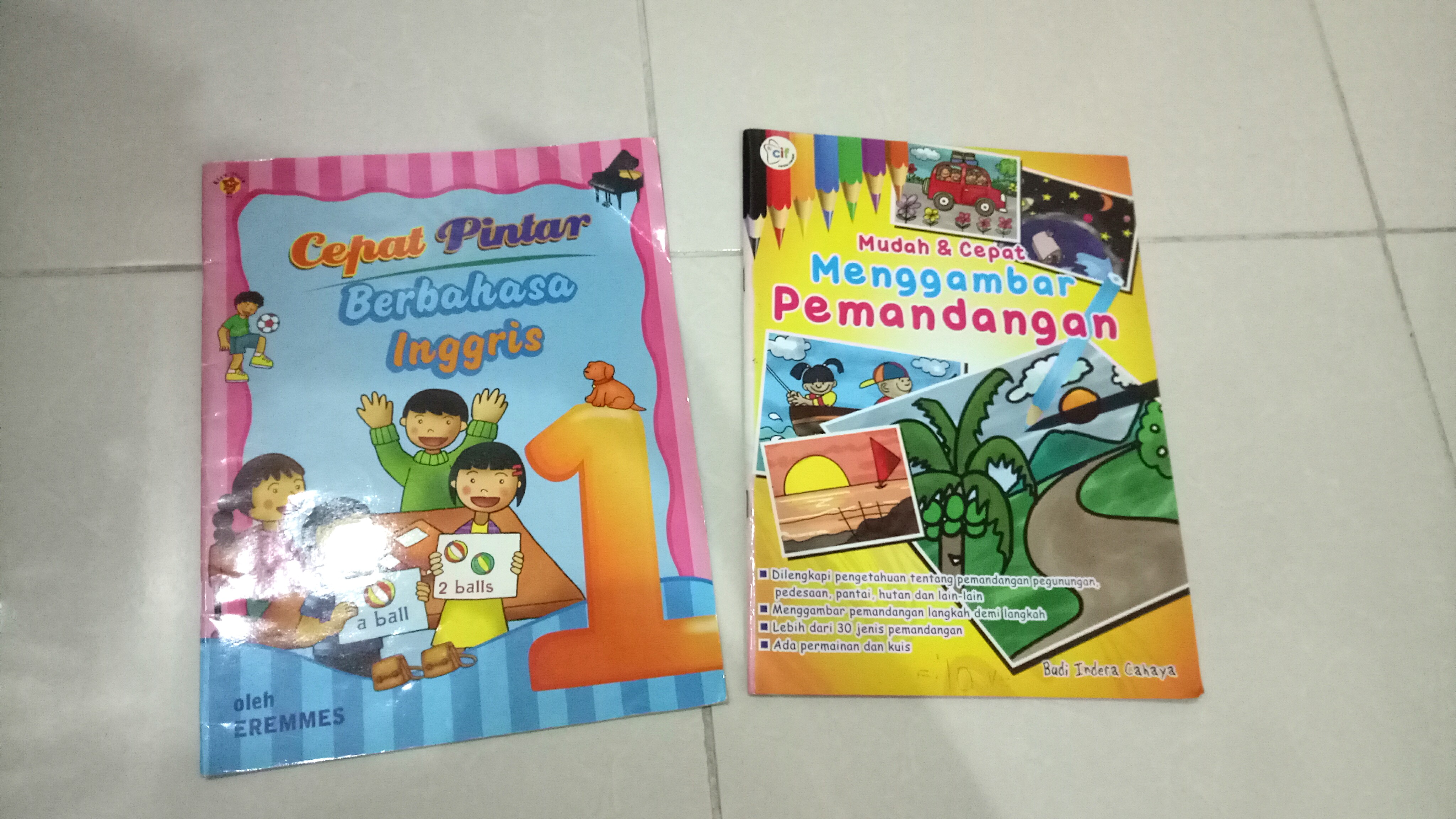 Buku belajar english dan menggambar, Buku & Alat Tulis, Buku Anak-Anak