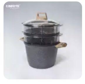 Carote Essential woody, with double steamer, Furniture & Home Living,  Kitchenware & Tableware, Cookware & Accessories on Carousell