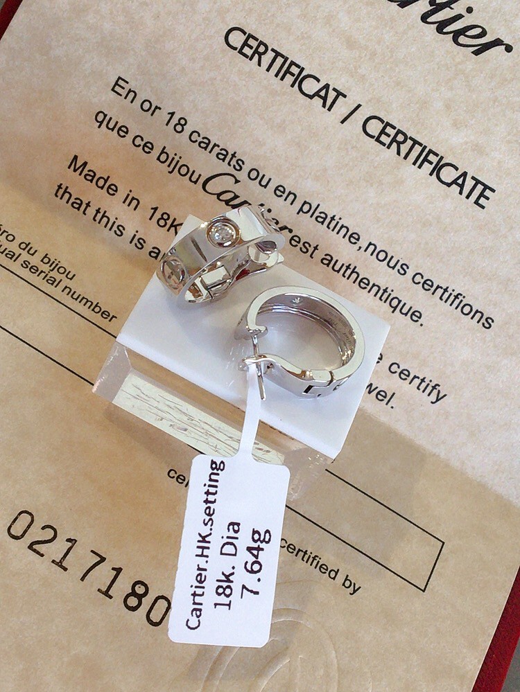 Cartier Clip Earrings with diamond Women s Fashion Jewelry Organizers Earrings on Carousell
