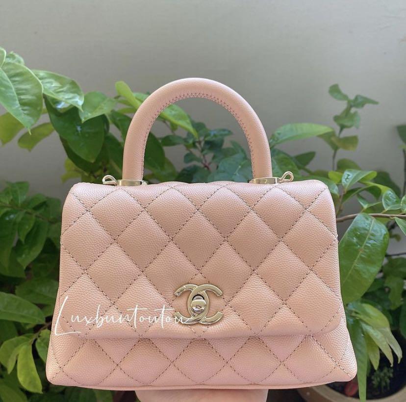 Chanel coco handle in extra mini / new mini size, Luxury, Bags & Wallets on  Carousell