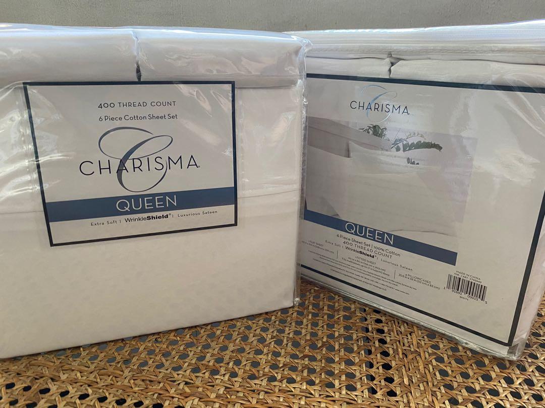 VARIOUS COLORS AND DESIGNS NEW CHARISMA 4 AND 6 PIECE SHEET SET VARIOUS SIZES