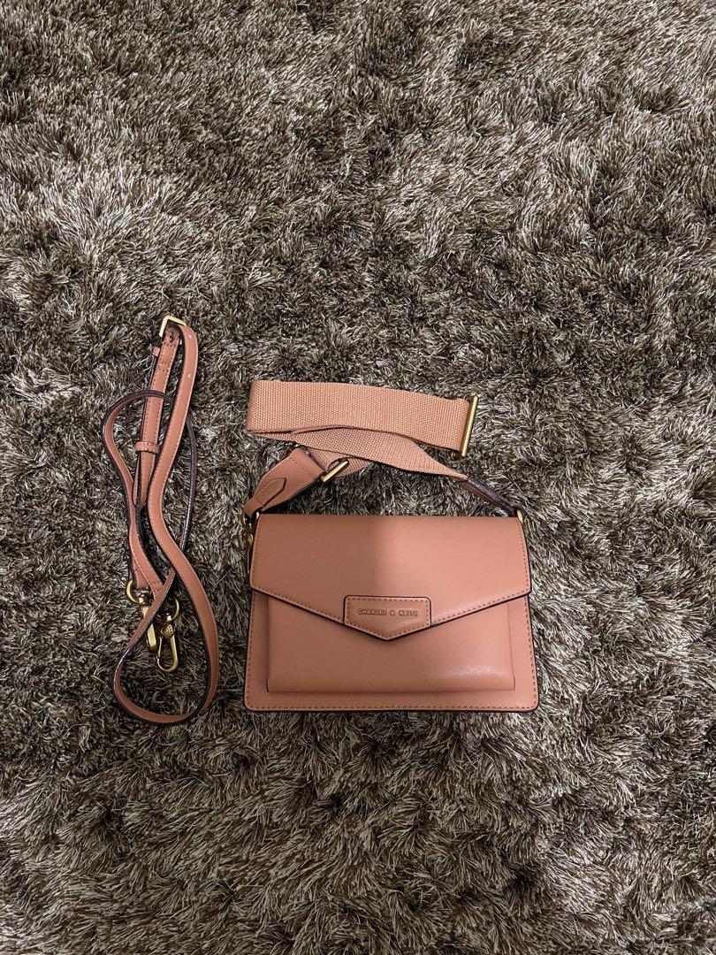 Charles Keith Front Flap Crossbody Bag