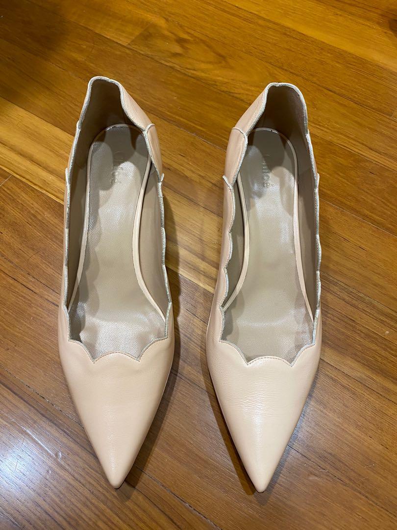 Chloe discount scalloped heel
