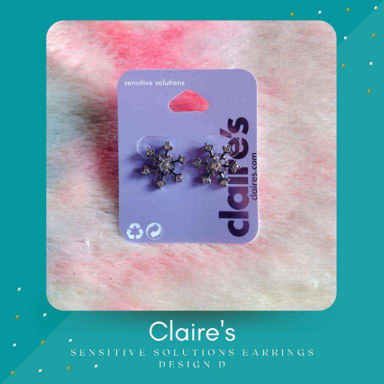 Claire's sensitive top solutions earrings material