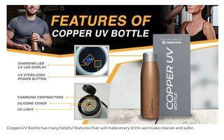 COPPER UV BOTTLE for safe drinking