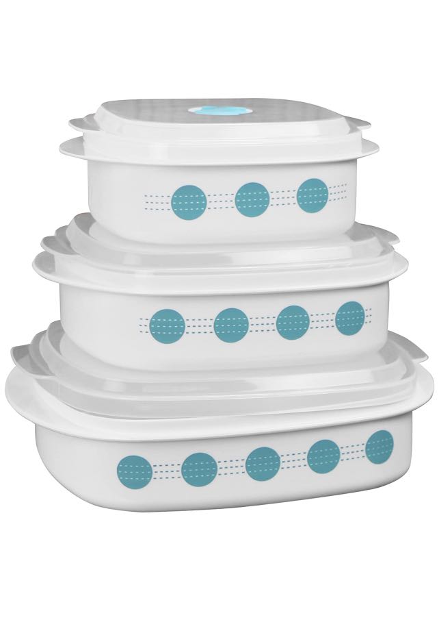 Corelle Coordinates storage 6pc Set, Furniture & Home Living ...