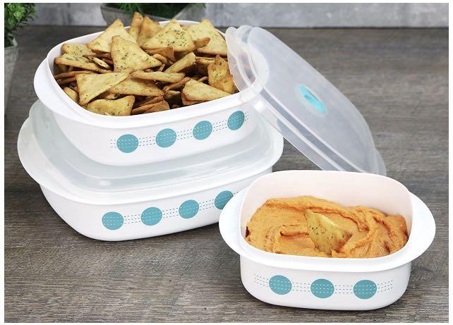 Corelle Coordinates storage 6pc Set, Furniture & Home Living ...