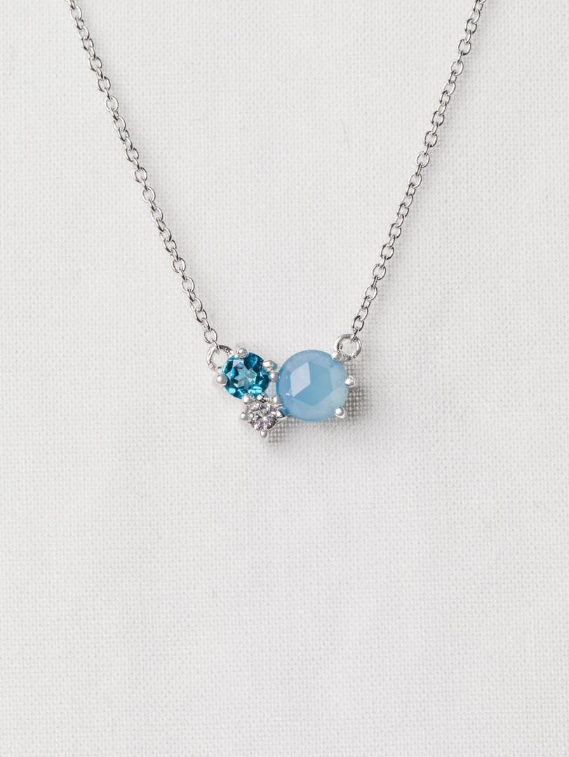Chalcedony necklace deals