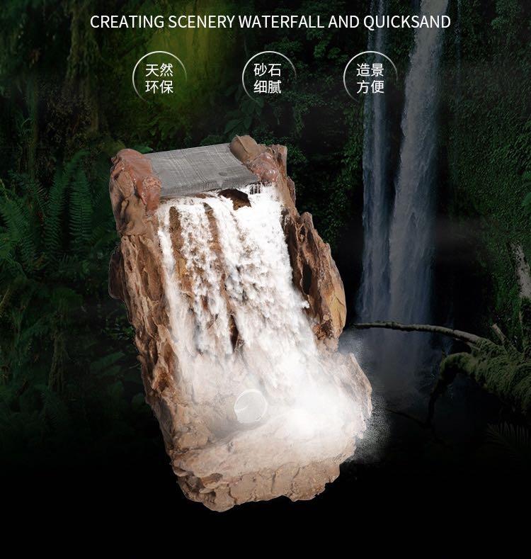Aquarium sand waterfall kit top
