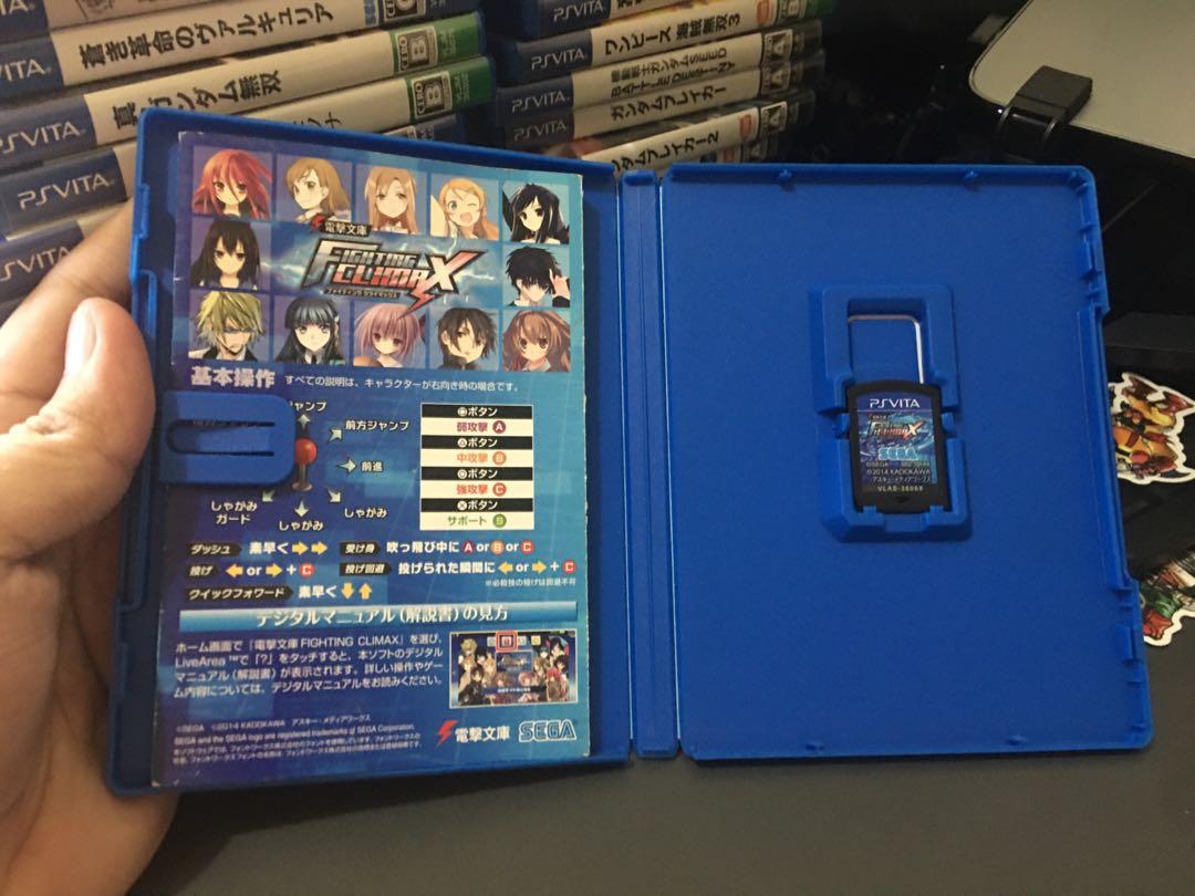 Dengeki Bunko Fighting Climax (R3 Japanese) (Category: PlayStation) located in Makati City. Submitted by ryanmichaelfabayos (Listing ID 1079159970, Image 2). Description: Dengeki Bunko Fighting Climax for PS Vita (used/with case) •Game cartridge condition: 100% working condition, 9/10 physical condition •Game case condition: 8:5/10 physical condition •With inserts (no code) •Language: Voice - Japanese, Subs - Japanese Shipping only due to COVID r