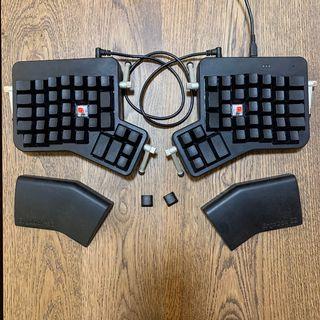 ErgoDox EZ split ergonomic computer keyboard with tilt kit and palm rests