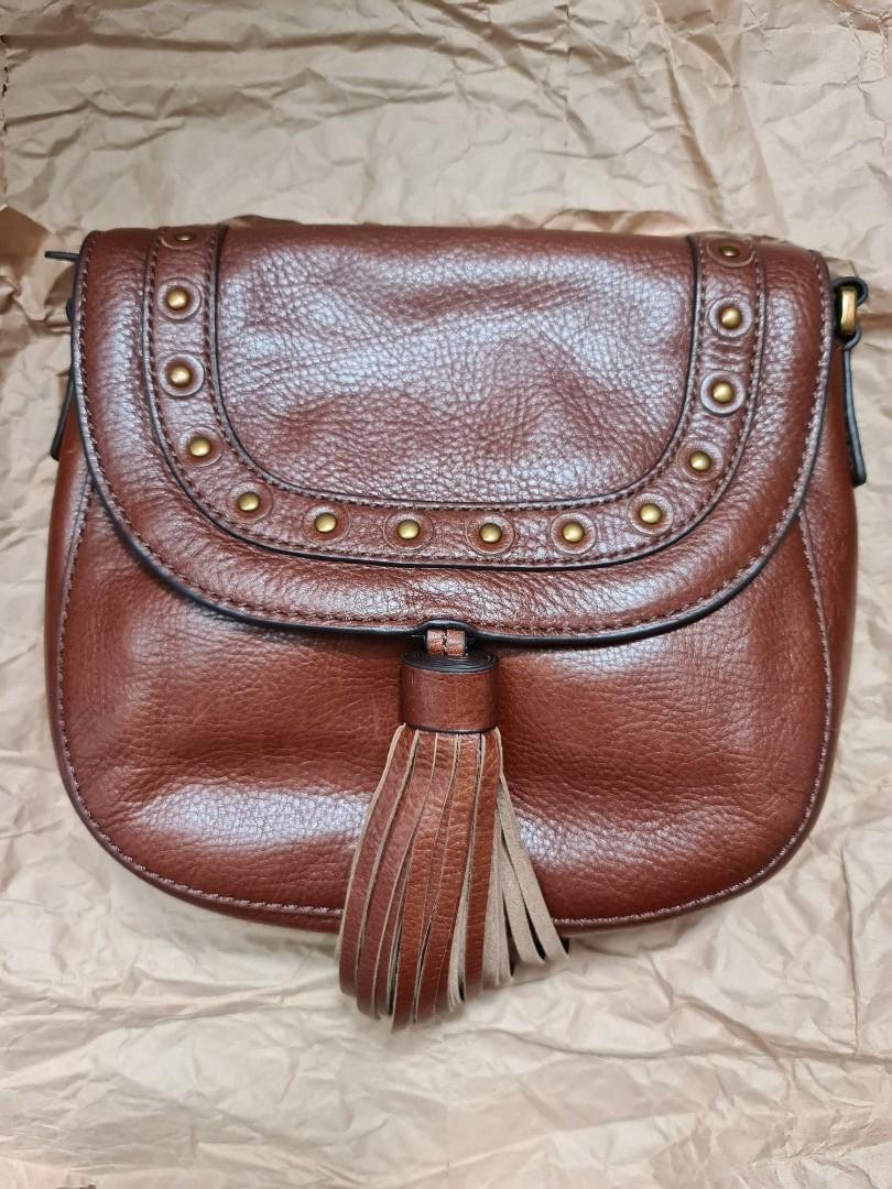 Fossil emi sales tassel saddle bag