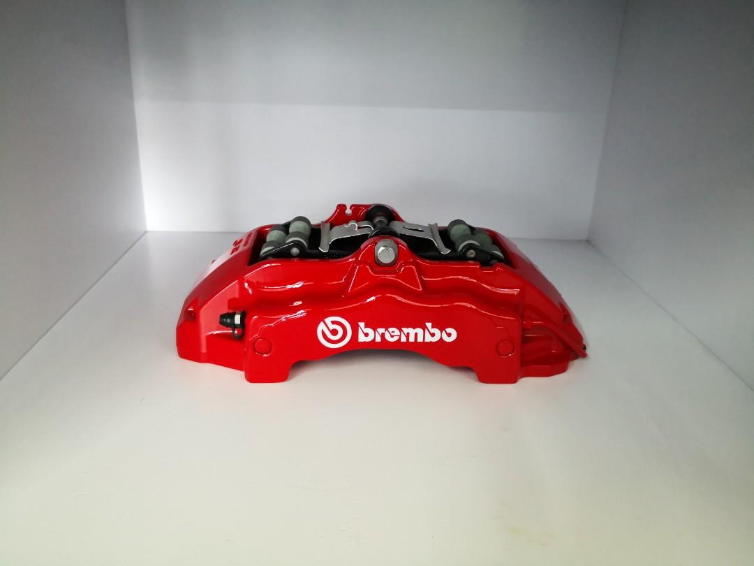 Genuine Porsche Brembo 18z Big 6Pot BBK For BMW , MERCEDES , VW , AUDI , HONDA And All Car Model (Category: Accessories) located in Singapore. Submitted by rs_brake (Listing ID 1079306214, Image 2). Description: Genuine Brembo 18z Big 6 pot Brake kit! Brembo caliper from Porsche fully refurbished change all the piston oil seal and repainted! Condition same as new! Offer Price now only $1400 nett with installation ! $1400 inclusive Front sets Brem