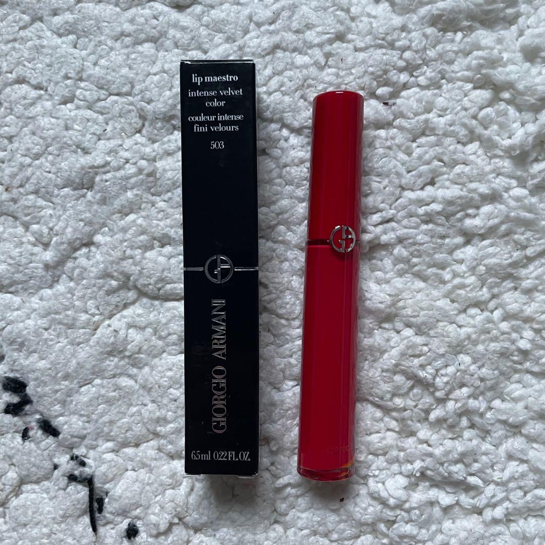 Giorgio Armani Lip Maestro shade 503 Beauty Personal Care Face Makeup on Carousell