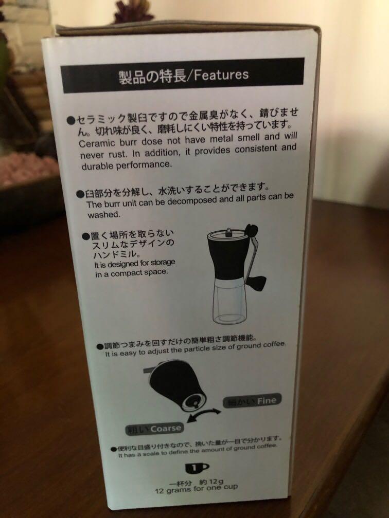 Hario Ceramic Slim Coffee Mill/ Grinder, TV & Home Appliances, Kitchen