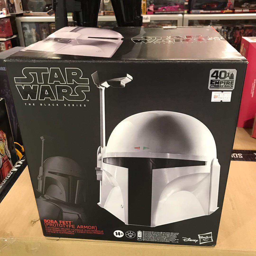 Black series boba fett helmet white store