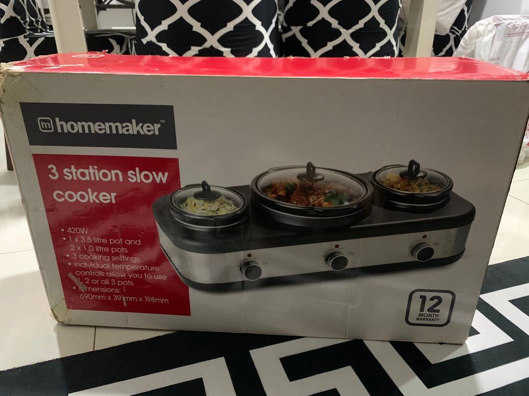 Homemaker 3 Station Slow Cooker