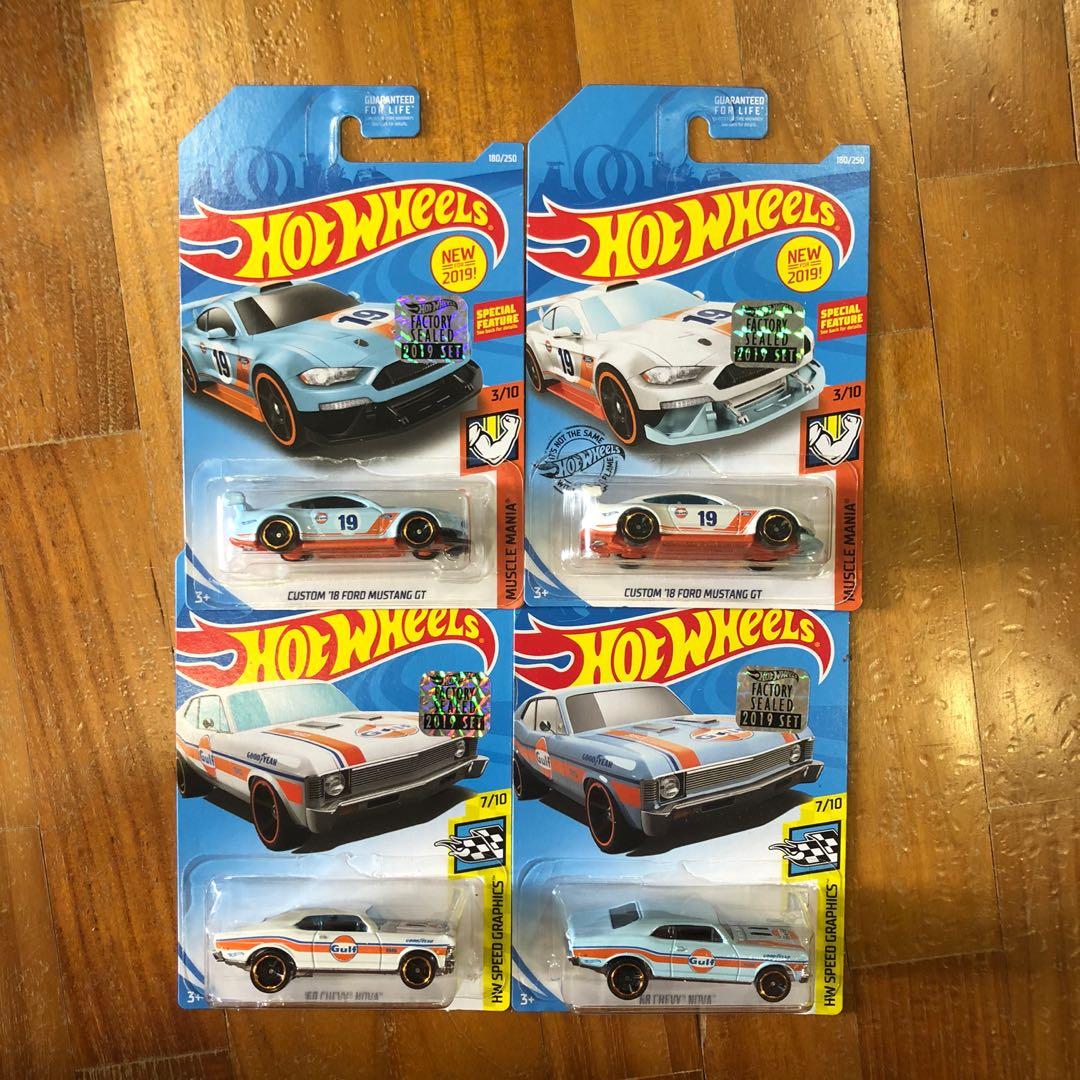 Hot Wheels Gulf Mustang Chevy Nova Hobbies Toys Toys Games on Carousell