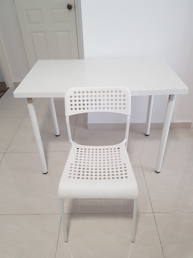 Ikea study table, chair and storage drawer, Furniture & Home Living, Furniture, Tables & Sets on