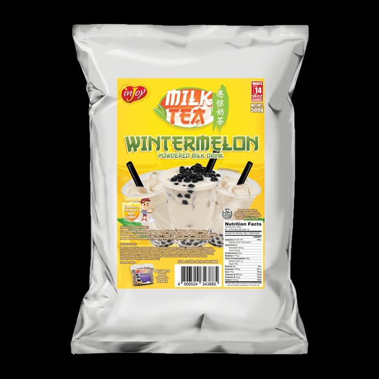 inJoy Wintermelon Milk Tea 500g | Instant Powdered Milk Tea Drink, Food ...
