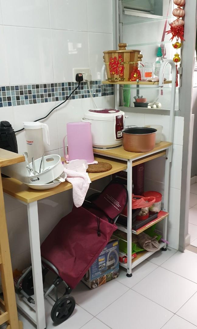 Kitchen table shelf, Furniture & Home Living, Furniture, Shelves