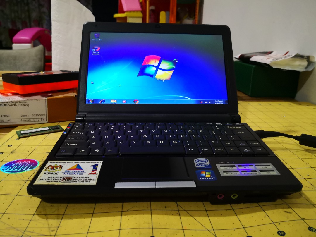 Laptop Mini 1malaysia X Intel Atomcore Processor X 2gb Ram X 160gb Hdd X Windows 7 Pro Computers Tech Laptops Notebooks On Carousell