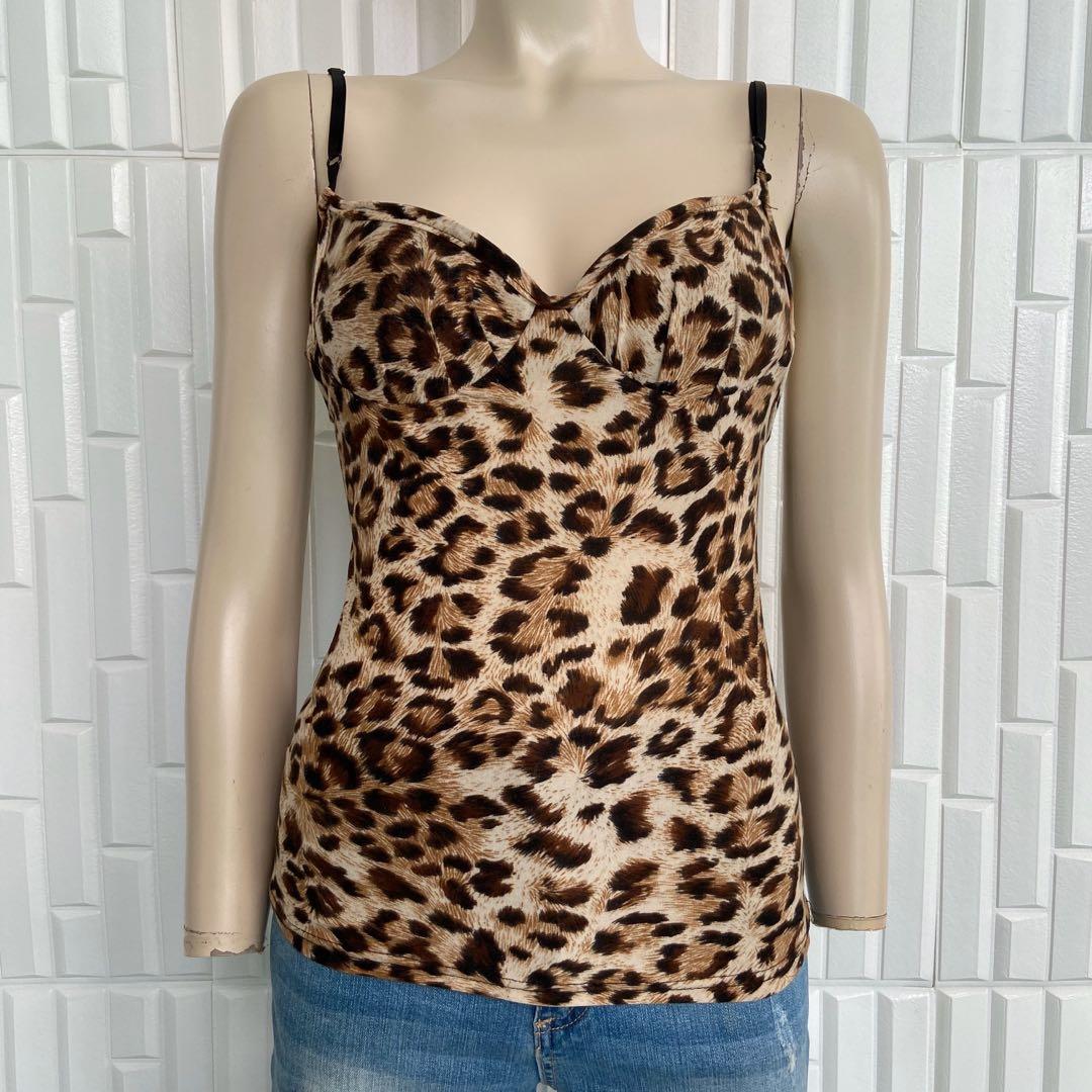 Leopard bustier top store