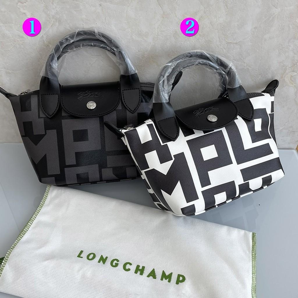 Longchamp Le Pliage Mini Monogram Printed Leather Tote Bag, Women's  Fashion, Bags & Wallets, Tote Bags on Carousell