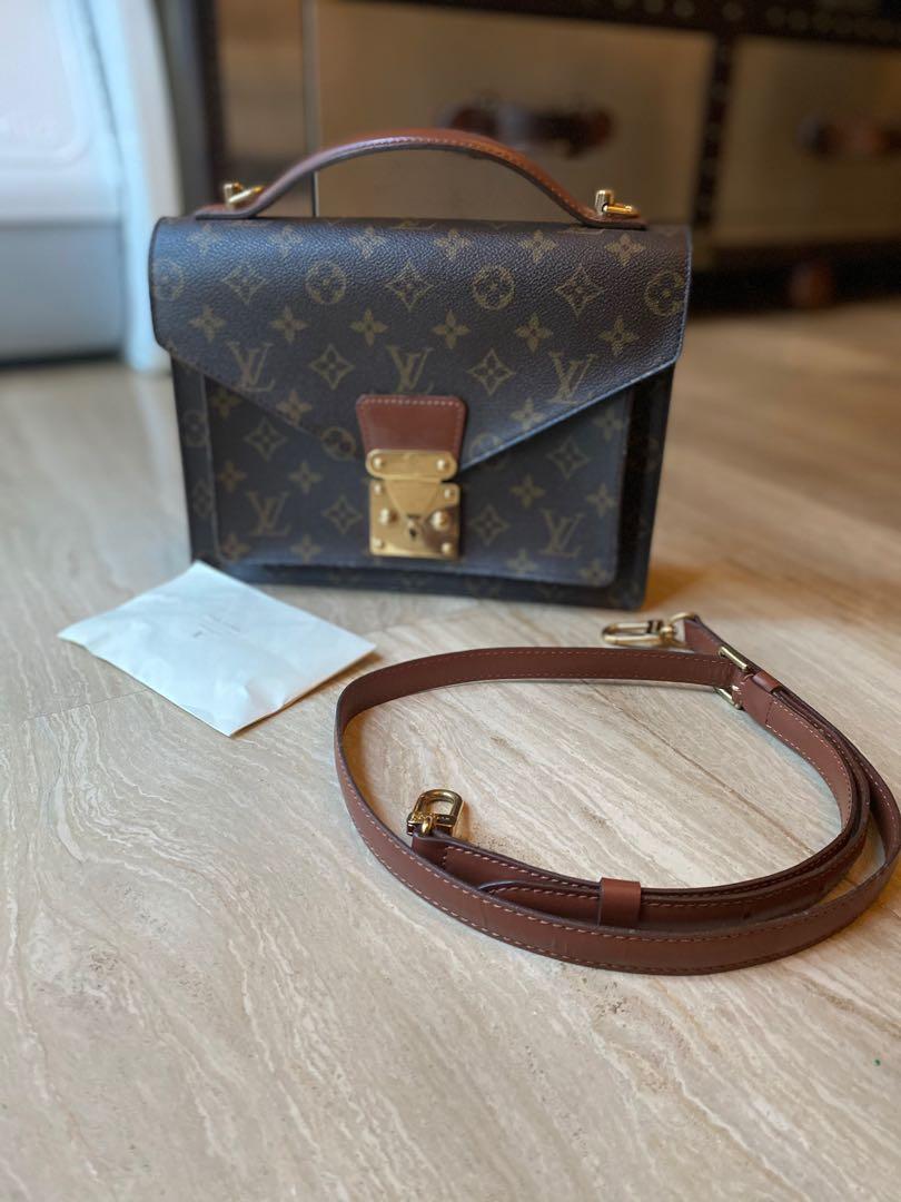 Rare] Louis Vuitton LV Vintage Monceau Top Handle Crossbody Bag, Luxury,  Bags & Wallets on Carousell