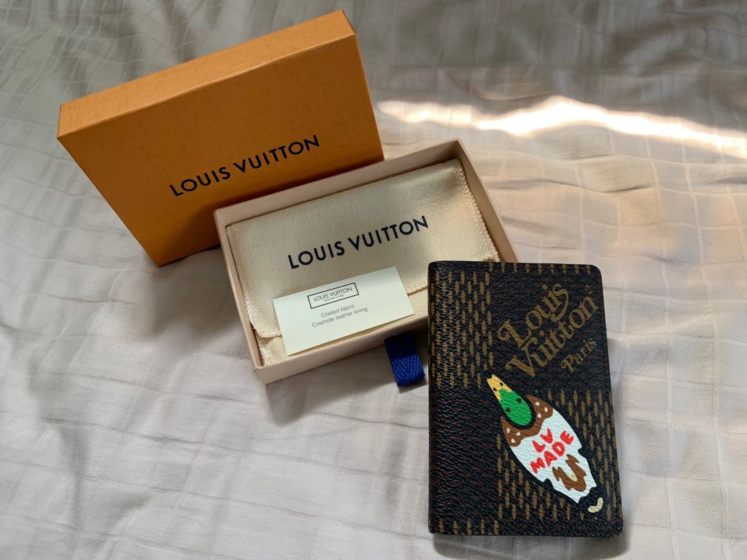Pre-owned Louis Vuitton Lv2 Ebene Damier Giant Pocket Organizer