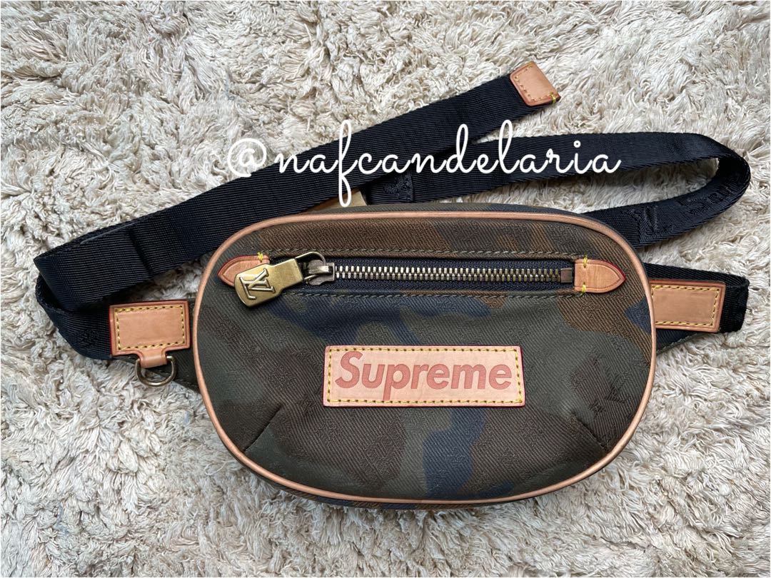 LV x Supreme Belt Bag (First Drop), Men's Fashion, Bags, Belt bags