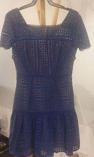 New Aijek Blue Lace Dress