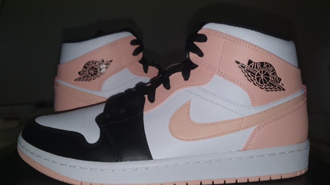 jordan 1 mid white arctic orange black