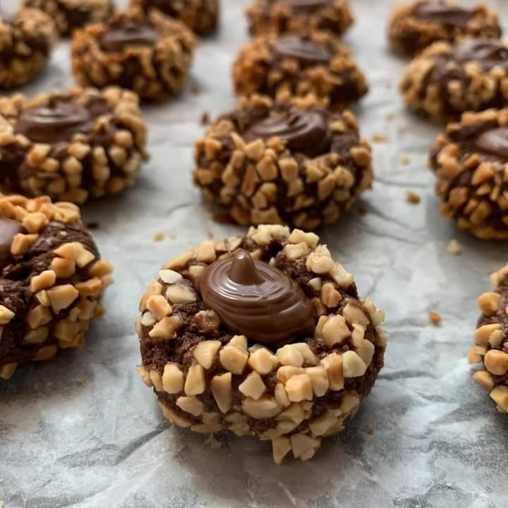 Nutella Choc Button Cookies Food Drinks Baked Goods On Carousell